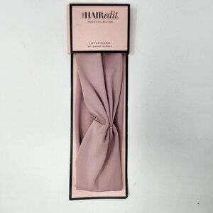 The HAIRedit Yoga Collection Lotus Band Soft Pleated Headband Light Pink NWT